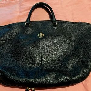 TORY BURCH WOMANS LEATHER ZIP HANDBAG USED